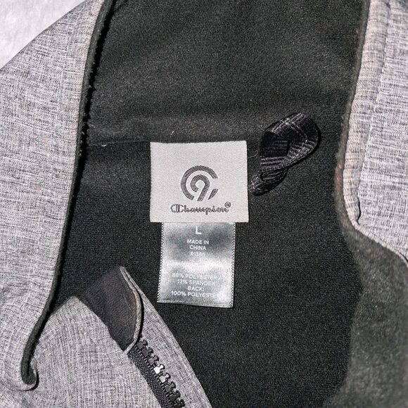 C9 By Champion Mens Waterproof Jacket Venture Dry Size L Fleece Grey Heathered - Picture 3 of 10